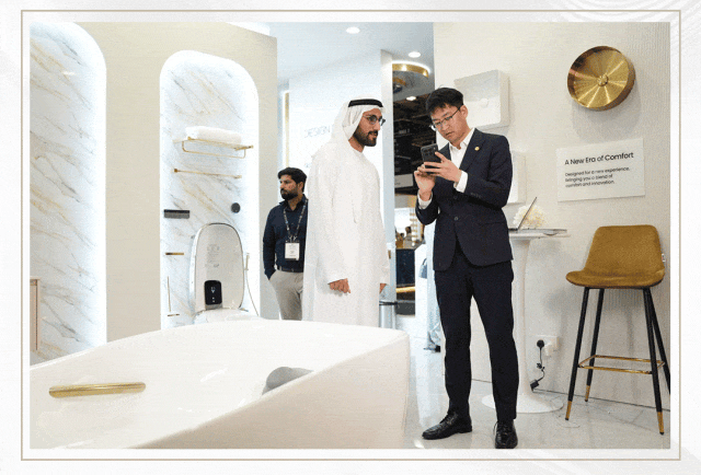 国际视角|九牧亮相2025迪拜家具INDEX展,智领全球!