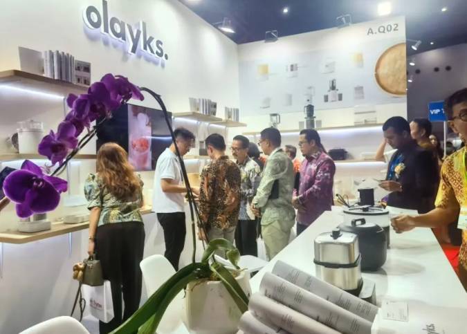 8月6日-8日olayks立时受邀印尼参展!2025印尼国际消费类电子及家用电器展现场火爆!