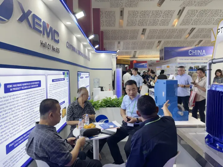 湘电携绿色矿业全系列解决方案亮相2025年印尼国际矿业展