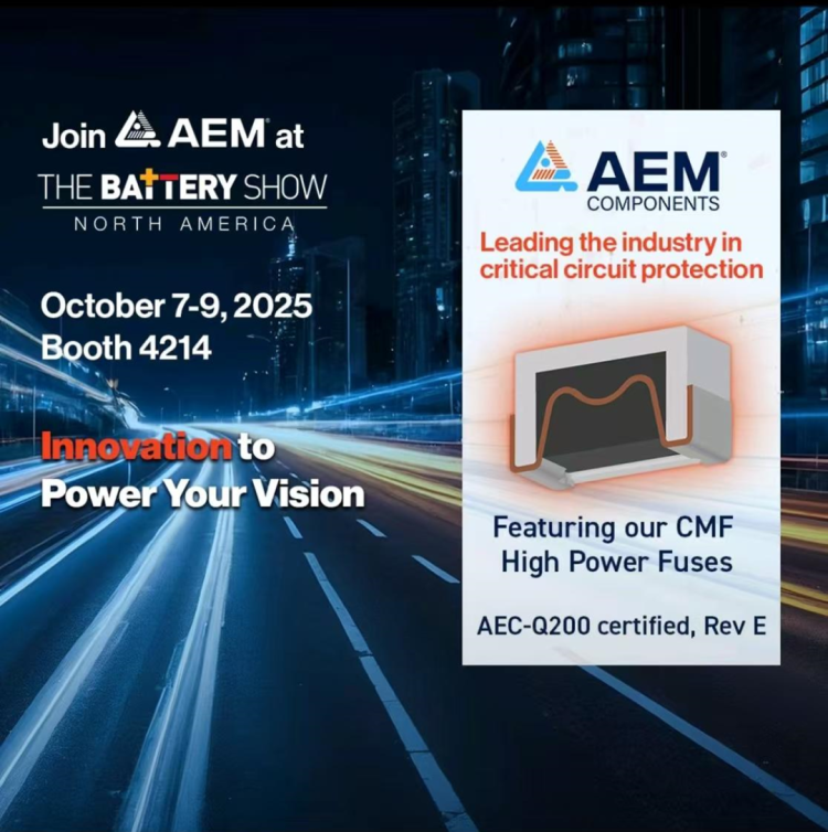 AEM诚邀您一起参展2025年北美电池展AEM invites you to attend The Battery Show together