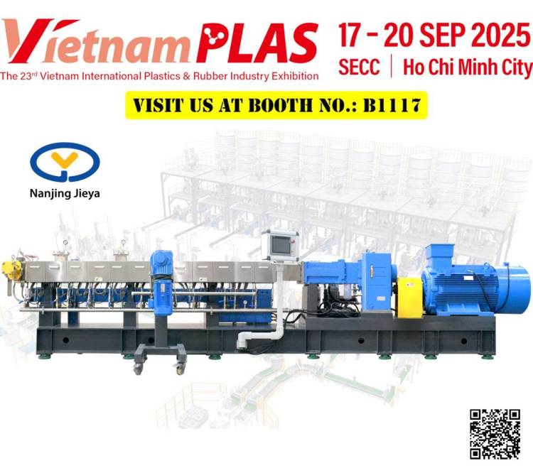 南京杰亚挤出装备有限公司邀请函:VietnamPlas 2025 ,展位:B1117