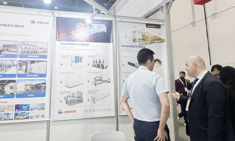 再次亮相世界舞台!欧博空调闪耀2025年中东迪拜五大行业展,以