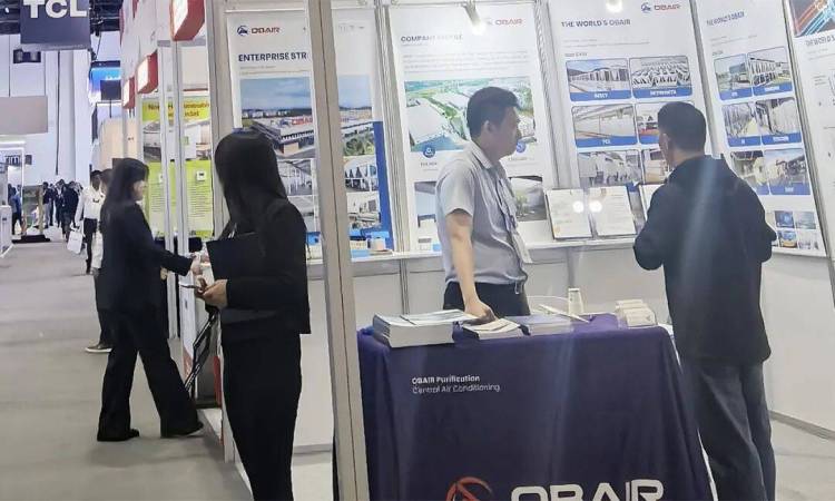 再次亮相世界舞台!欧博空调闪耀2025年中东迪拜五大行业展,以