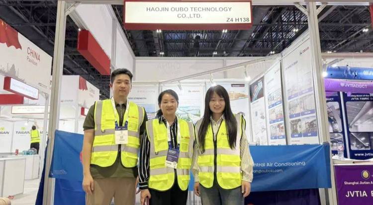 再次亮相世界舞台!欧博空调闪耀2025年中东迪拜五大行业展,以