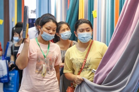 绍兴柯桥中国轻纺城窗帘布艺墙布地毯展展会现场图片