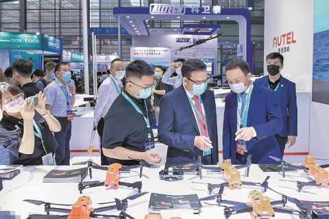 中国深圳无人机、无人系统展览会展会现场图片