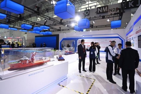 天津国际航运产业博览会展会现场图片