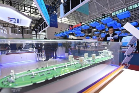 天津国际航运产业博览会展会现场图片