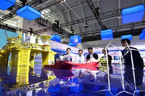 天津国际航运产业博览会展会现场图片