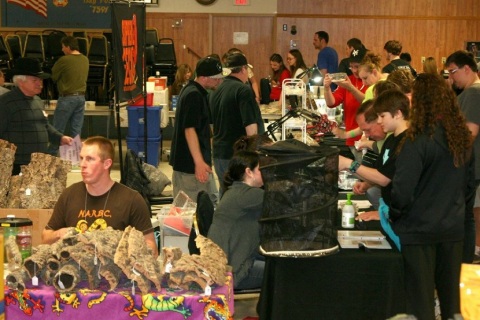 美国全国爬行宠物展览会展会现场图片