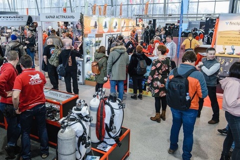 俄罗斯莫斯科潜水展览会展会现场图片