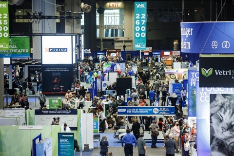 北美兽医师大会展会现场图片