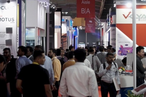 印度孟买音视频集成及视听展览会展会现场图片