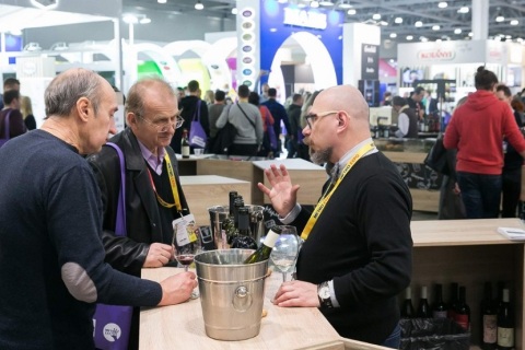 俄罗斯莫斯科葡萄酒展览会展会现场图片