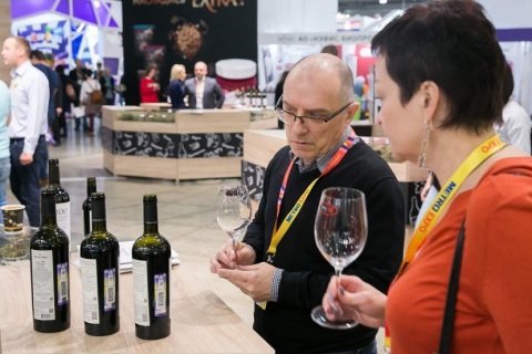 俄罗斯莫斯科葡萄酒展览会展会现场图片