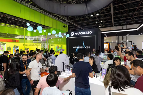 中东迪拜电子烟展览会展会现场图片