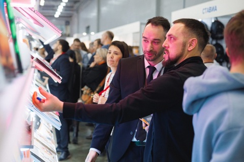 俄罗斯莫斯科文具及办公用品展览会展会现场图片