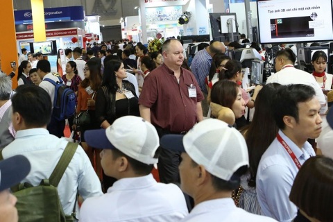 越南智慧办公设备及文具展览会展会现场图片