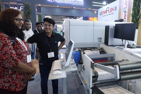 印度新德里标签印刷及包装展览会展会现场图片