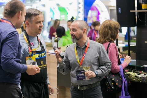 俄罗斯莫斯科葡萄酒展览会展会现场图片