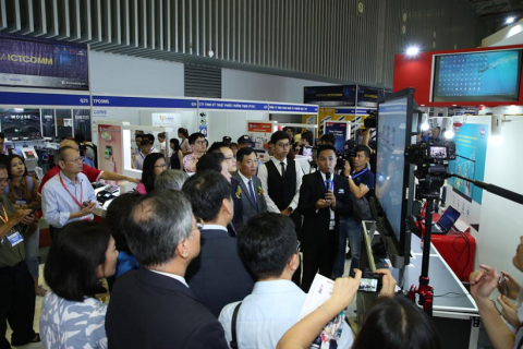 越南胡志明通讯通信展览会展会现场图片