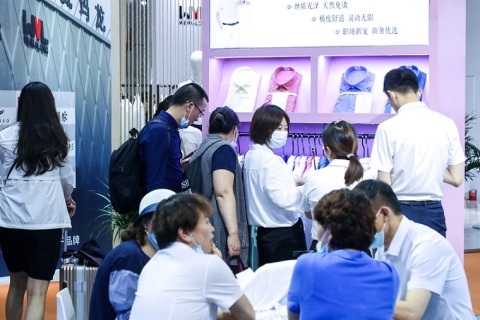 上海服装品牌展览会展会现场图片