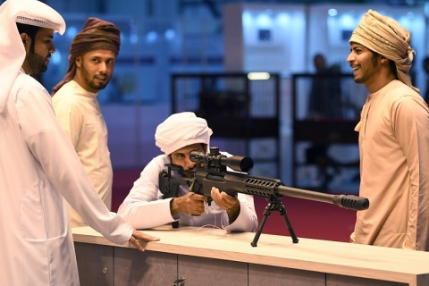 中东阿布扎比狩猎、马术、枪械、刀具展览会展会现场图片