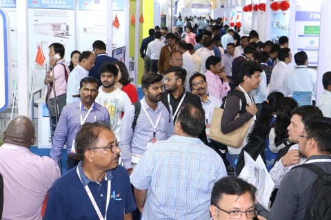 印度瓦楞彩盒包装印刷展览会展会现场图片