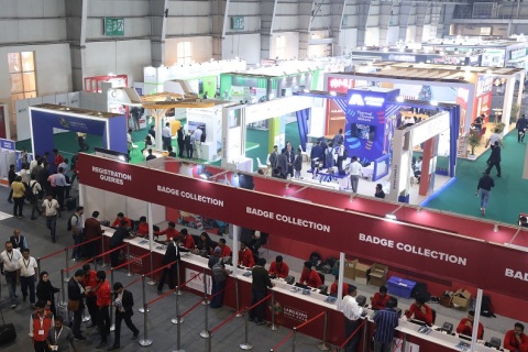 印度新德里标签印刷及包装展览会展会现场图片