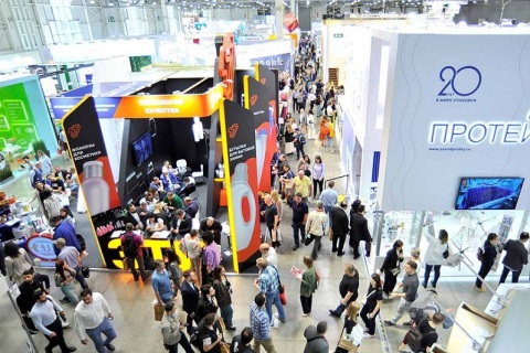 俄罗斯莫斯科广告印刷展览会展会现场图片