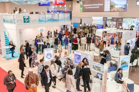 俄罗斯旅游展览会展会现场图片