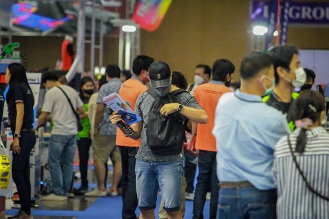 印尼雅加达广告标识印刷包装展览会展会现场图片