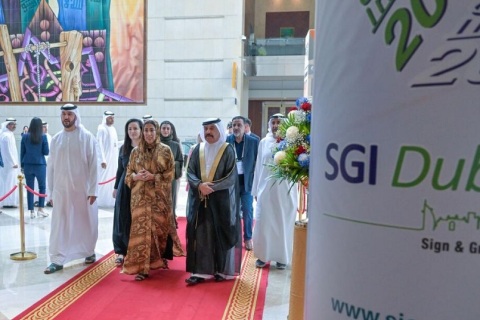 中东迪拜广告展览会展会现场图片