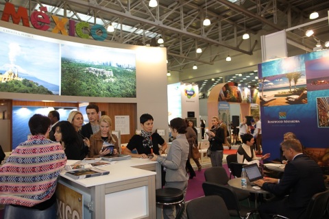 俄罗斯旅游展览会展会现场图片