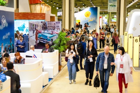 俄罗斯旅游展览会展会现场图片