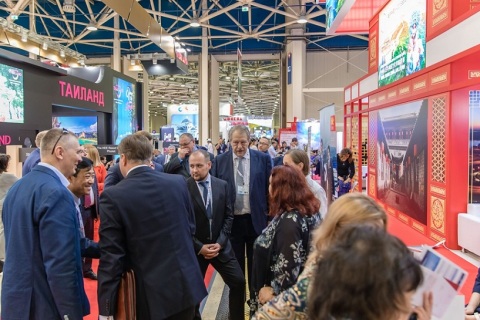 俄罗斯旅游展览会展会现场图片
