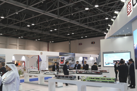 中东迪拜铁路及轨道交通展览会展会现场图片
