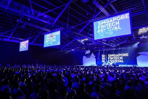 新加坡金融科技展展会现场图片