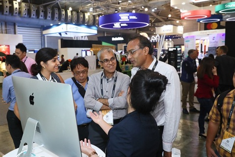 新加坡金融科技展展会现场图片