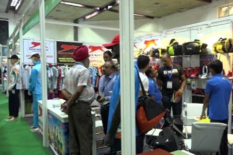 印度新德里体育运动及户外用品展览会展会现场图片