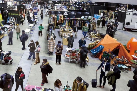 日本横滨户外用品、滑雪及冲浪用品展展会现场图片