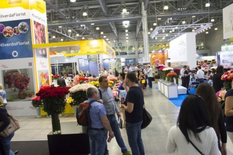俄罗斯莫斯科花卉园艺展览会展会现场图片