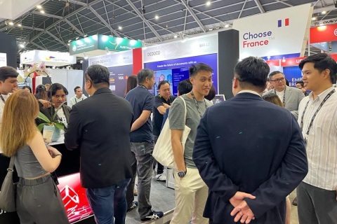 新加坡金融科技展展会现场图片