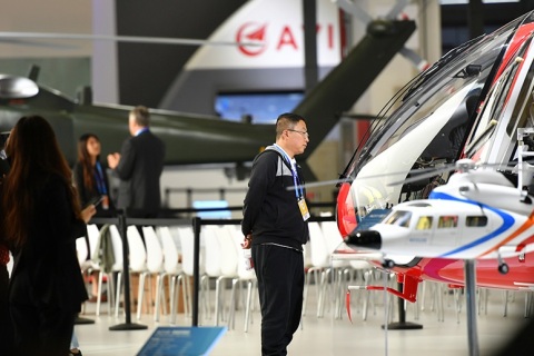 中国天津国际直升机博览会展会现场图片