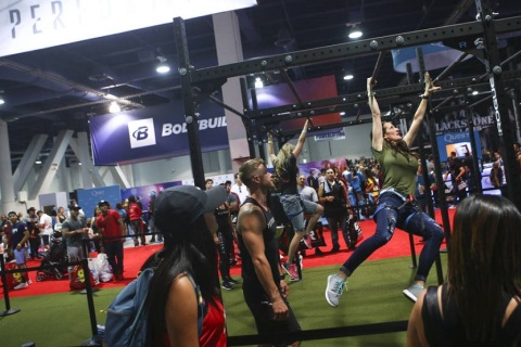 美国洛杉矶健身器材展览会展会现场图片