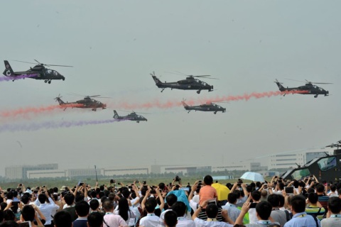 中国天津国际直升机博览会展会现场图片