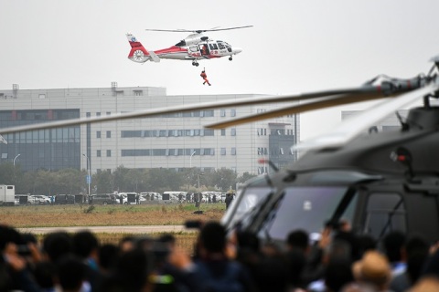 中国天津国际直升机博览会展会现场图片