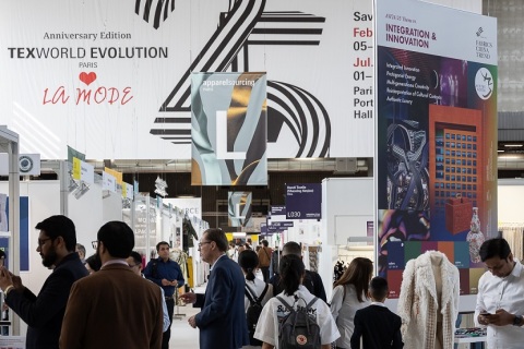 法国巴黎纺织面料展展会现场图片