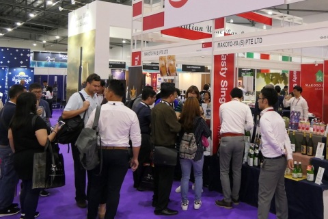 香港葡萄酒、红酒及烈酒展览会展会现场图片