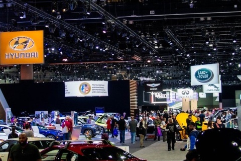 美国洛杉矶车展展会现场图片